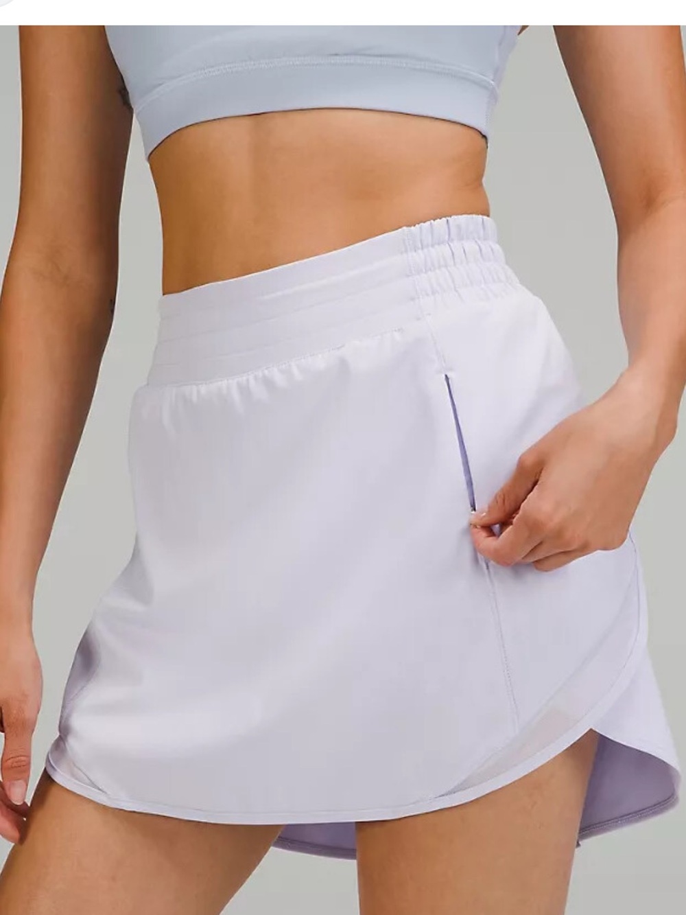 Lululemon hotty hot HR skirt pastel blue size 12